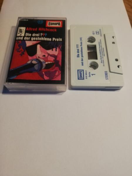 Die Drei Fragezeichen Folge 44 und der gestohlene Preis 4-fach Silber geschraubt Weiß Blau 515964.4 Europa (Frontcover leicht beschädigt)